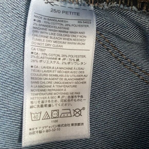 Banana Republic Dark Wash Skinny Jeans, Size 25 or 00 Petite - Picture 5 of 6